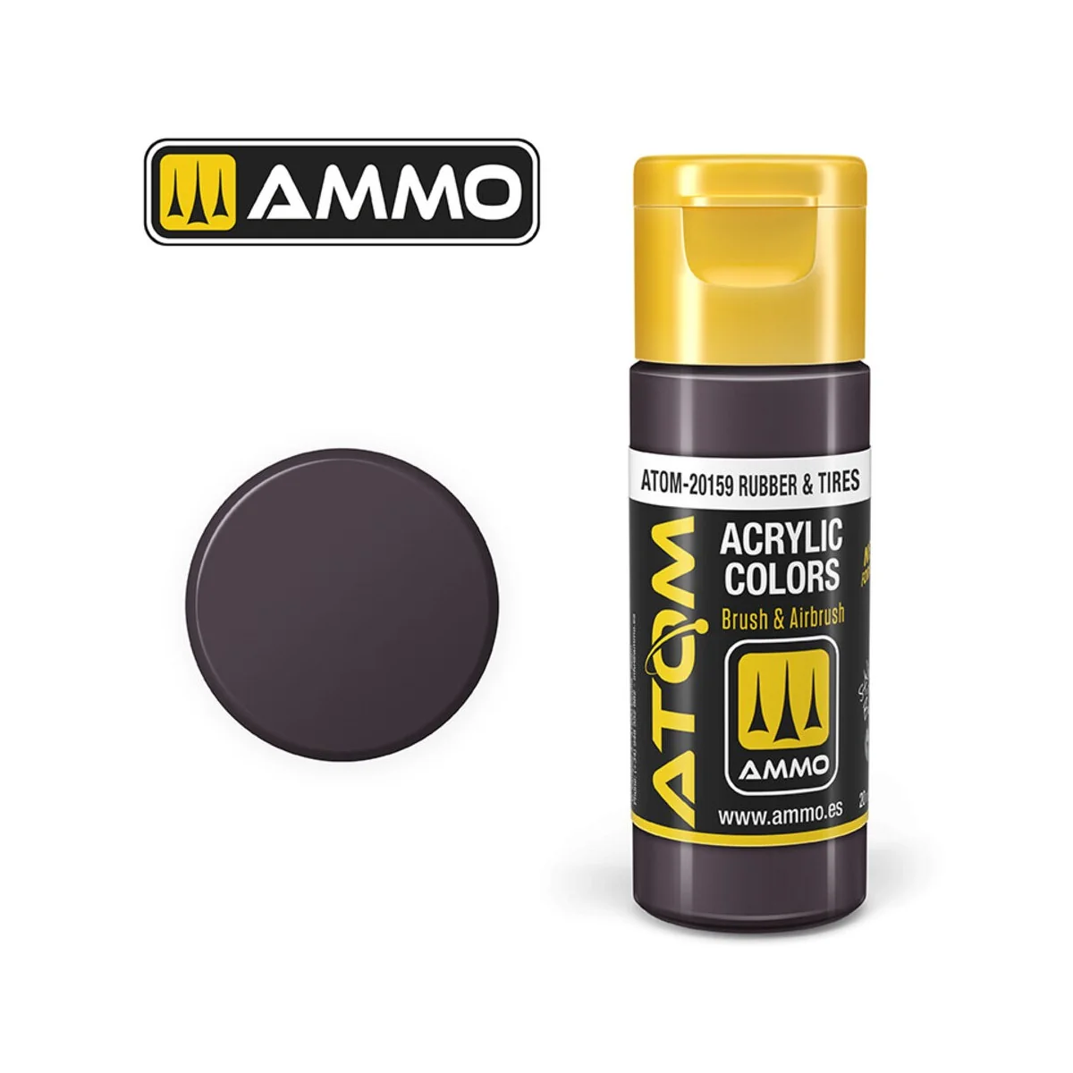 ATOM COLOR Rubber & Tires - AMMO by MIG Jimenez ATOM-20159