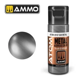 ATOM METALLIC Gun Metal - AMMO by MIG Jimenez ATOM-20167 2