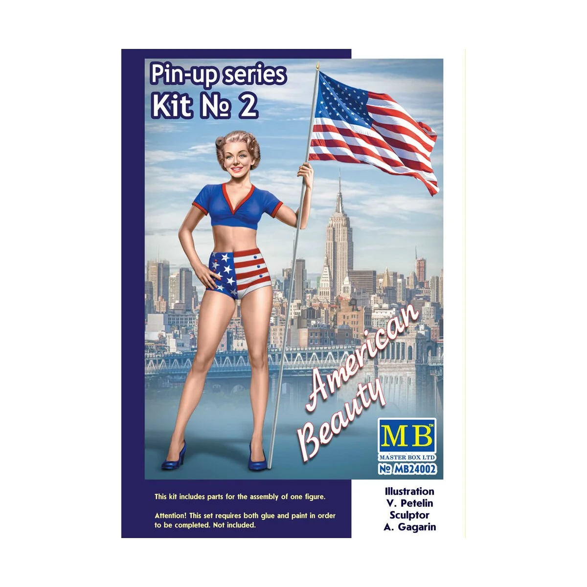 Pin-up series, Kit No.2 Betty, 1/24 - Master Box Ltd. 24002