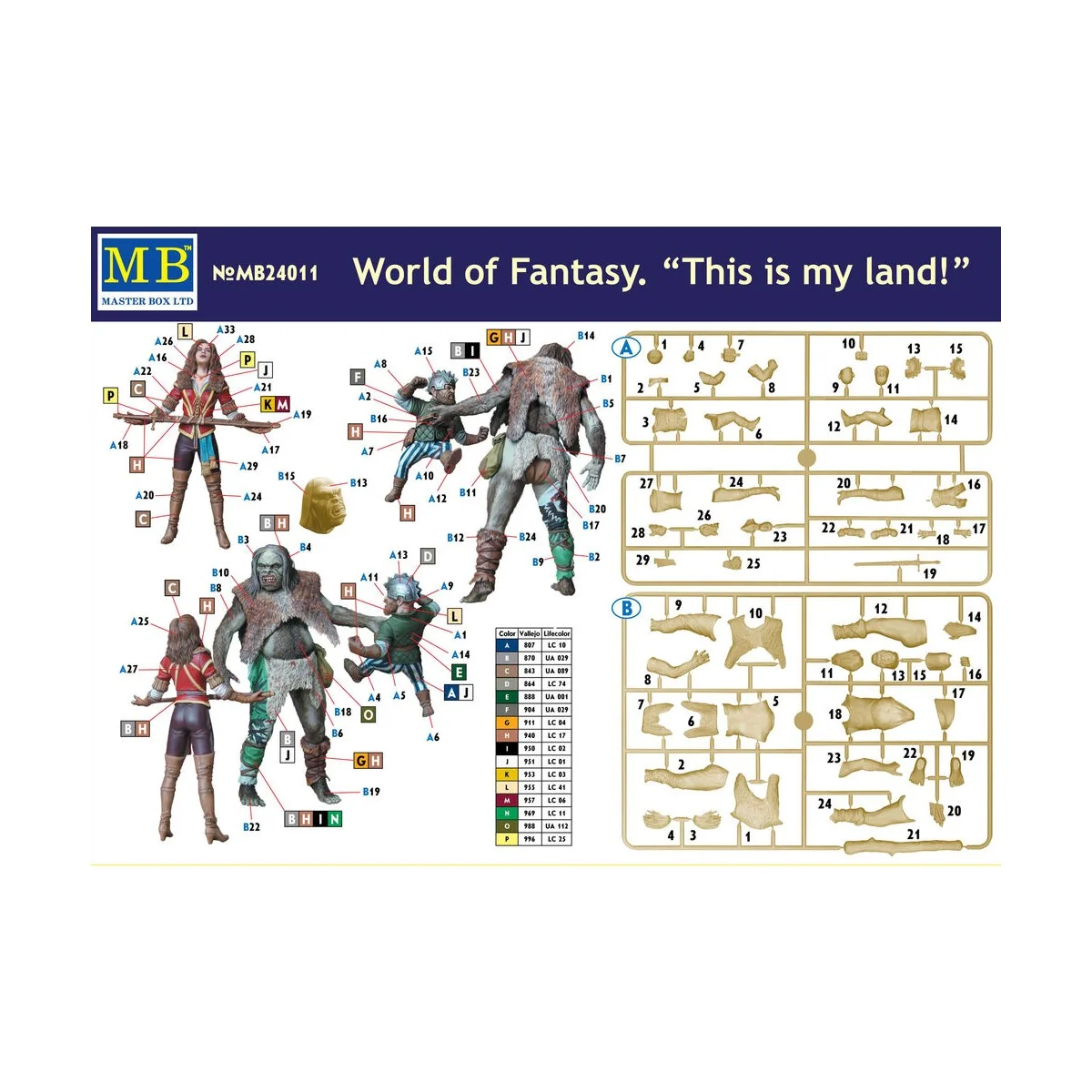 World of Fantasy.This is my land!, 1/24 - Master Box Ltd. 24011