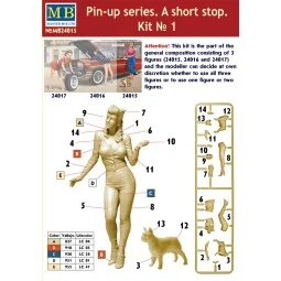 Pin-up series.A short stop.Kit No.1, 1/24 - Master Box Ltd. 24015 2