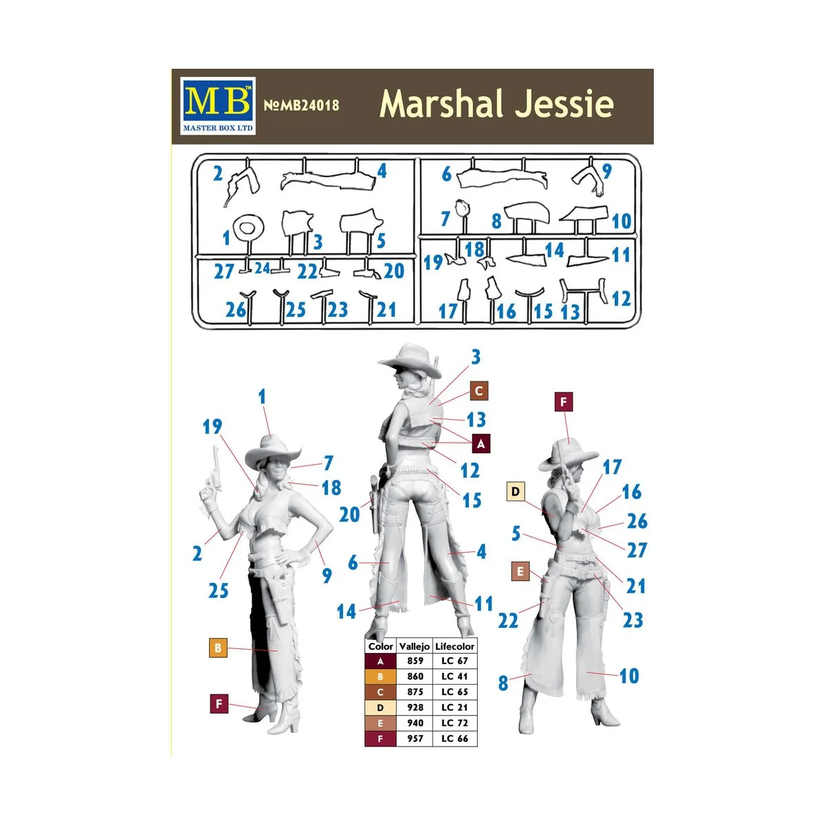 Marshal Jessie, 1/24 - Master Box Ltd. 24018