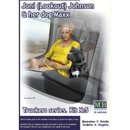 Truckers series.Joni(Lookout)Johnson&her dog Maxx, 1/24 - Master Bo...