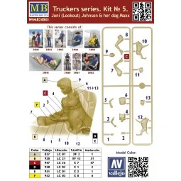 Truckers series.Joni(Lookout)Johnson&her dog Maxx, 1/24 - Master Bo... 2