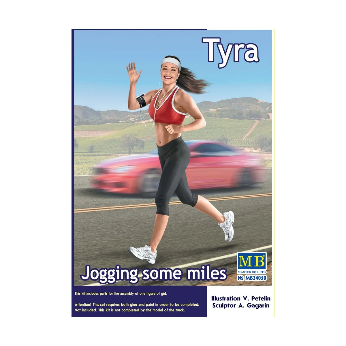 Jogging some miles. Tyra, 1/24 - Master Box Ltd. 24050