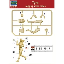 Jogging some miles. Tyra, 1/24 - Master Box Ltd. 24050 2