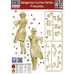 Dangerous Curves Series Francoise, 1/24 - Master Box Ltd. 24067 2