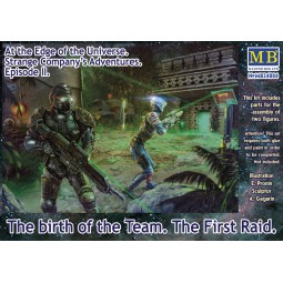 The birth of the Team. The First Raid, 1/24 - Master Box Ltd. 24084