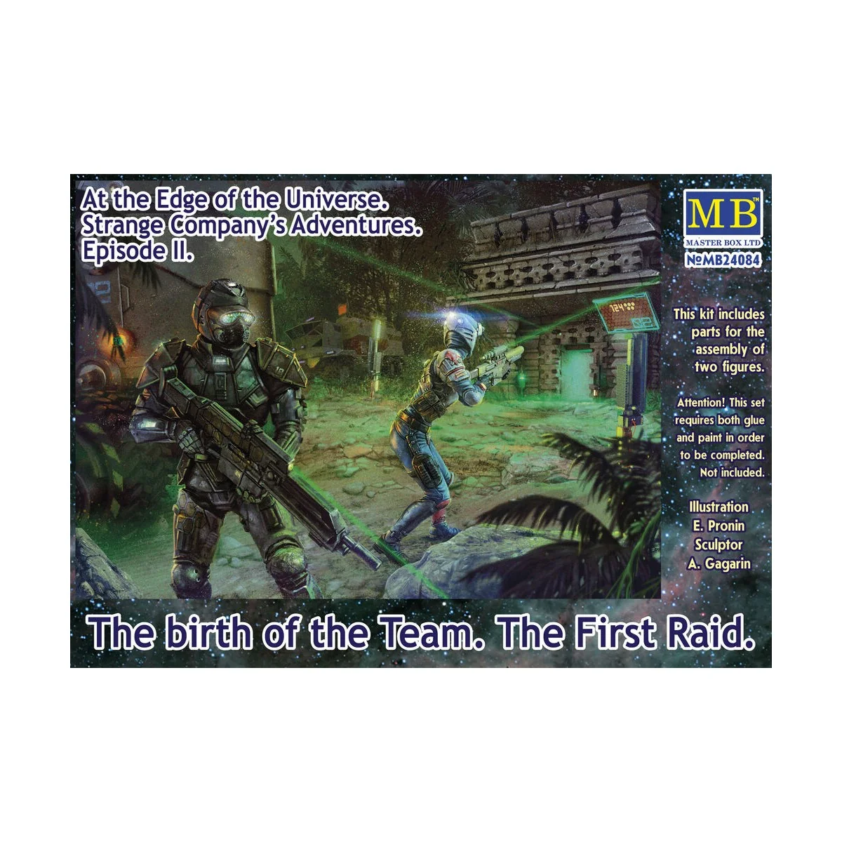 The birth of the Team. The First Raid, 1/24 - Master Box Ltd. 24084