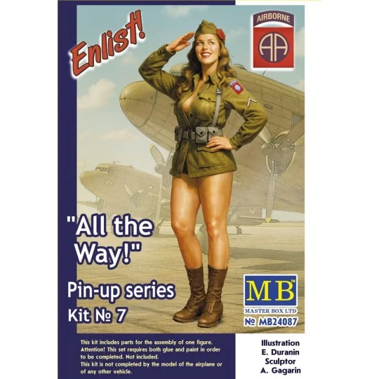 Pin-up series, Kit No.7 All the Way!, 1/24 - Master Box Ltd. 24087 Pin-up series, Kit No.7 All the Way!, 1/24 - Master Box Ltd. 24087