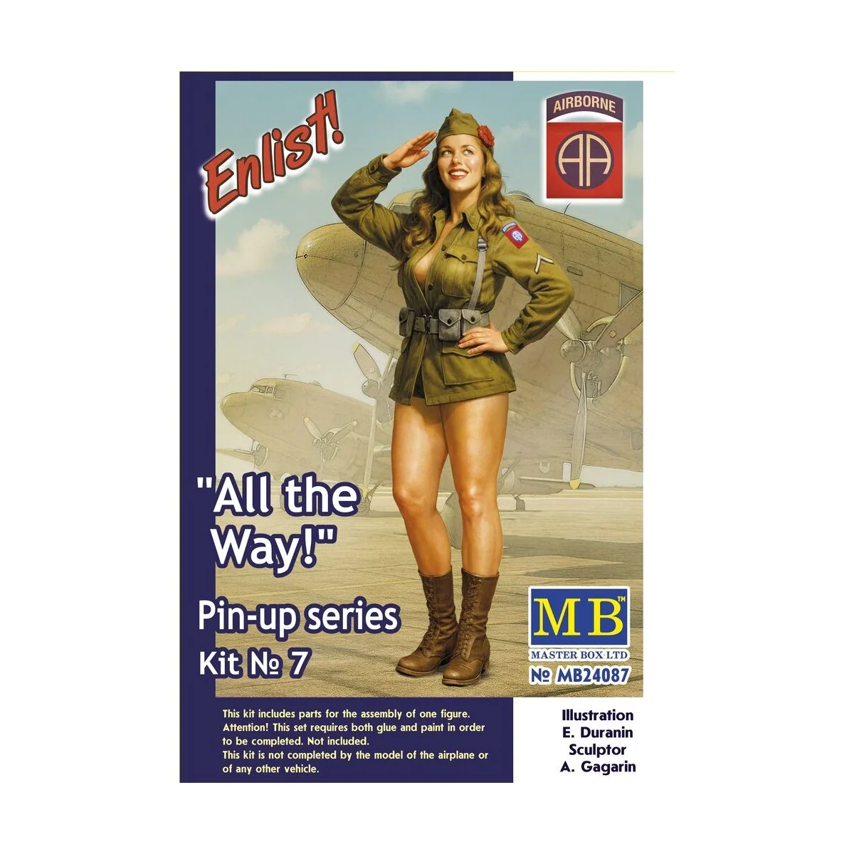 Pin-up series, Kit No.7 All the Way!, 1/24 - Master Box Ltd. 24087 Pin-up series, Kit No.7 All the Way!, 1/24 - Master Box Ltd. 24087