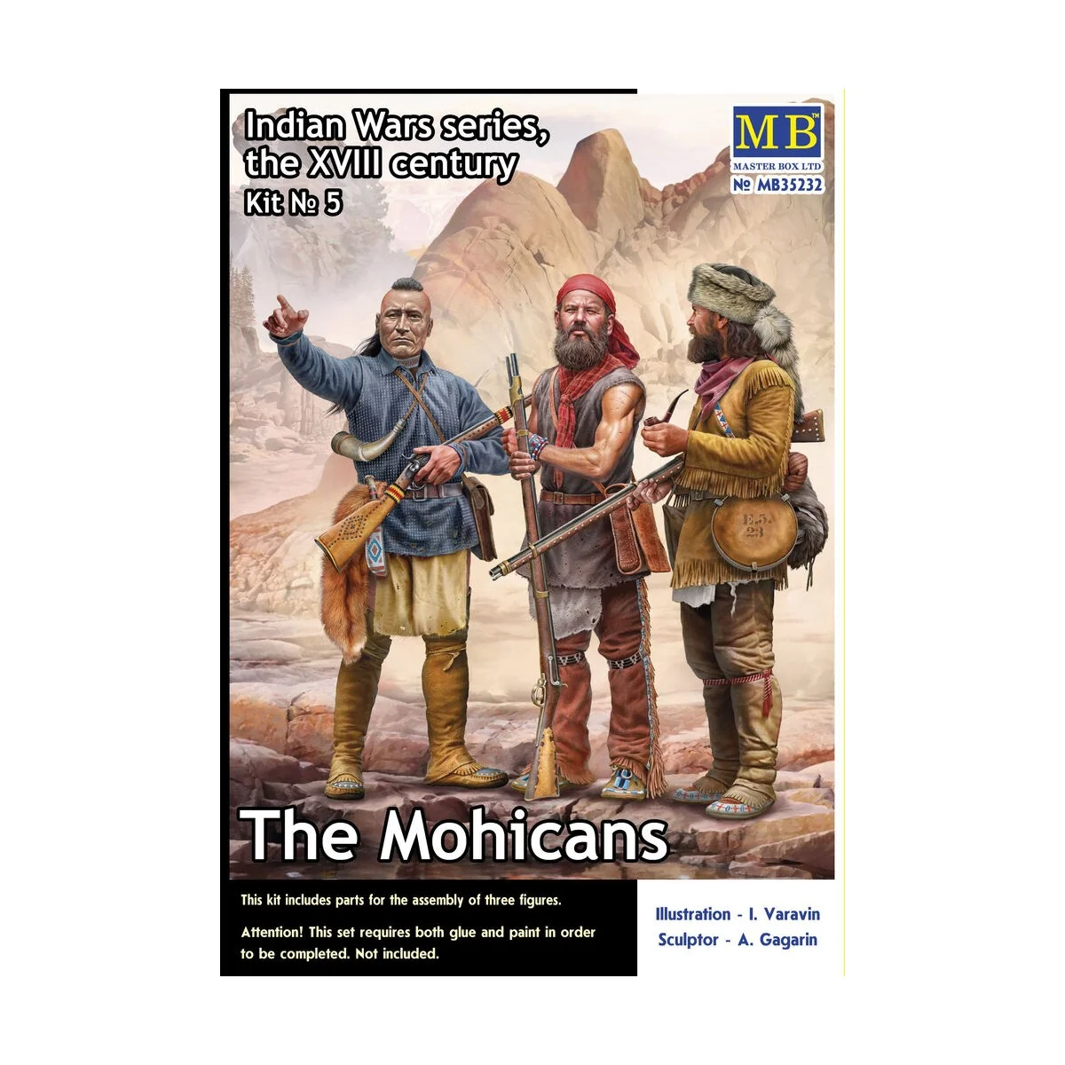 The Mohicans. Indian Wars series, the XVIII century. Kit No 5, 1/35...
