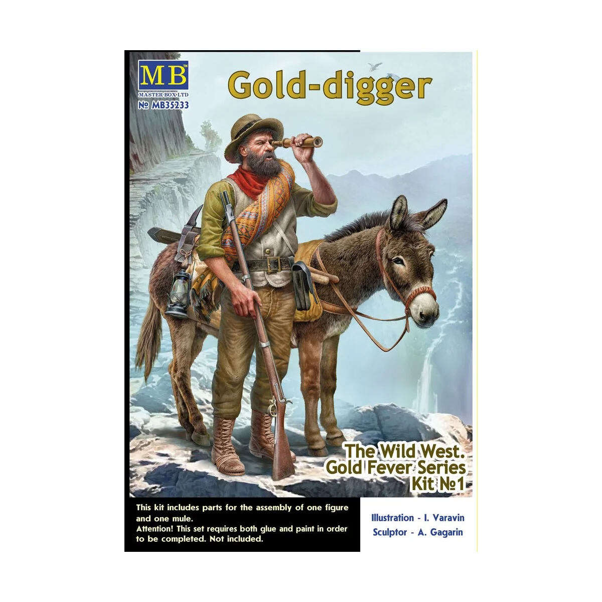 Gold-digger. The Wild West. Gold Fever Series. Kit ? 1., 1/35 - Mas...