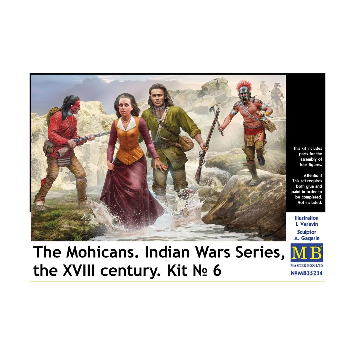 The Mohicans. Indian Wars Series, the XVIII century. Kit ? 6, 1/35 ...