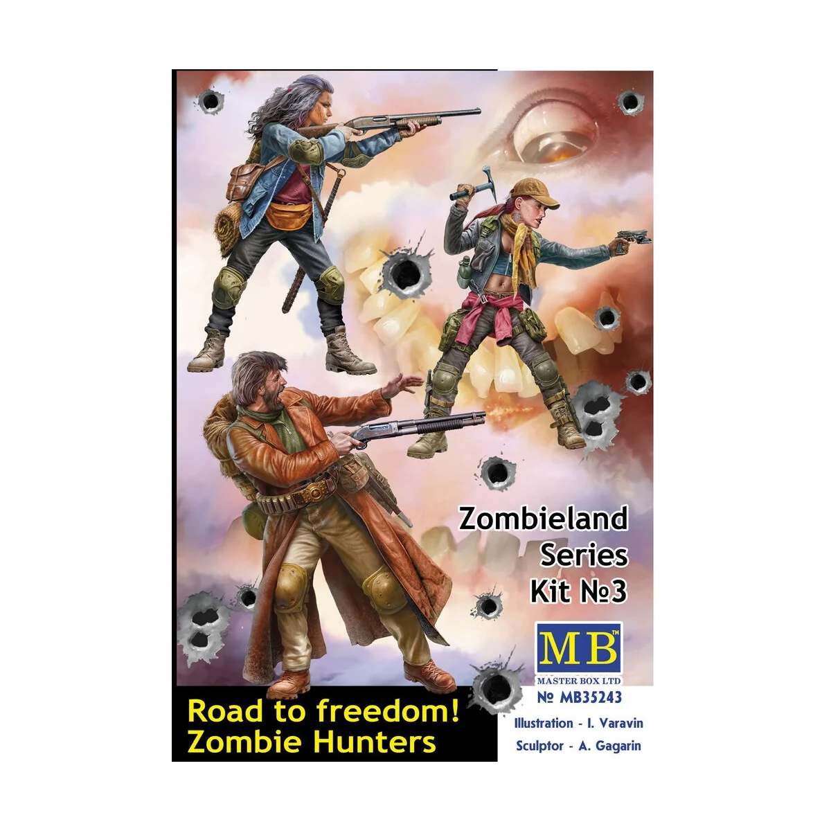 Road to freedom. Zombie Hunters. Zombieland series, Kit No. 3, 1/35...