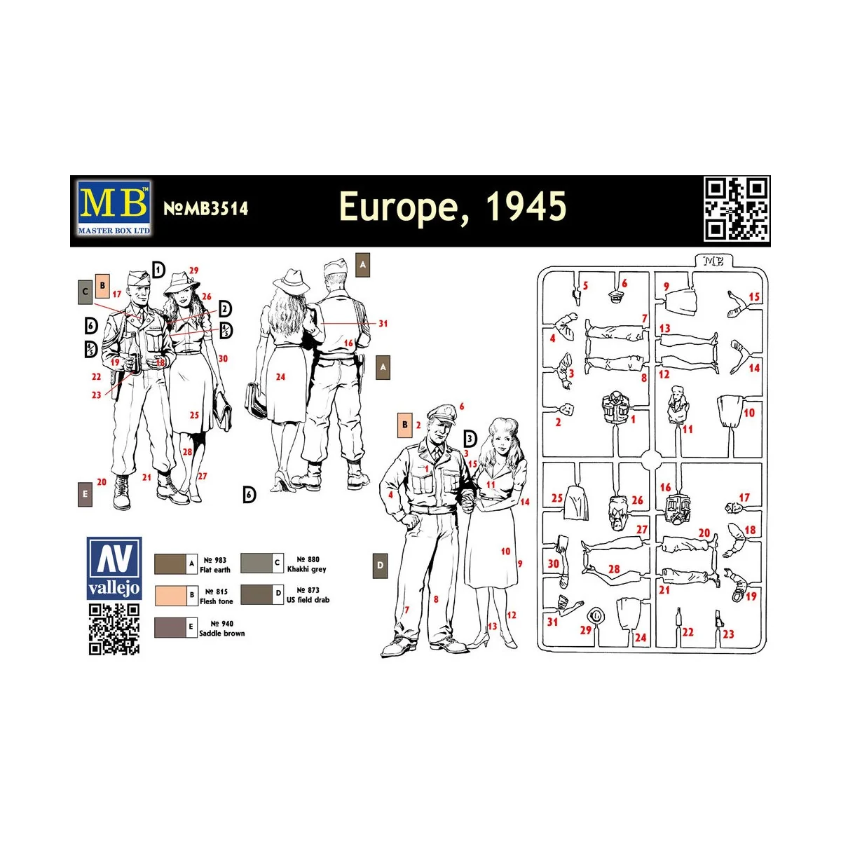 V-Day Europe 1945, 1/35 - Master Box Ltd. 3514