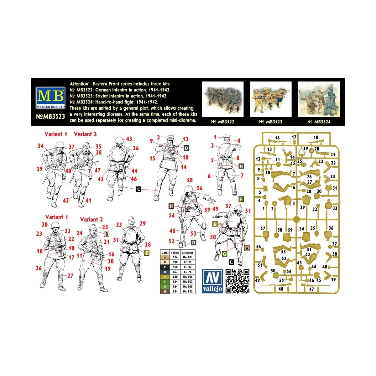 Soviet Infantry in action 1941-1942 Eastern Front Series, 1/35 - Ma...