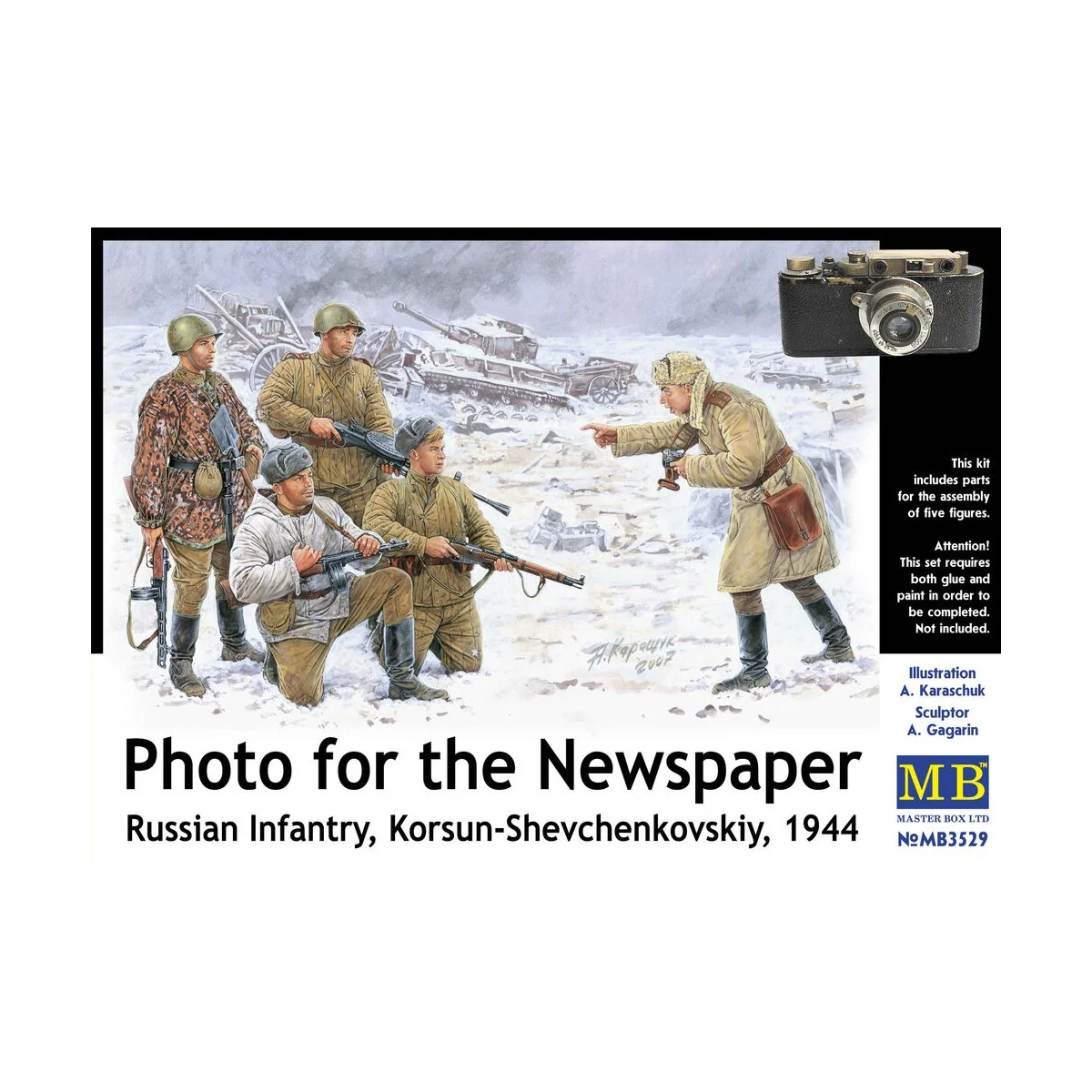 Russische Infanterie Korsun 1944 Photo for the Newspaper, 1/35 - Ma...