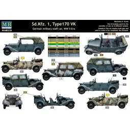 Sd.Kfz.1 Type 170 VK, German staff car, 1/35 - Master Box Ltd. 3530 2