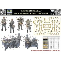 German Motorcyclists 1940-42, 1/35 - Master Box Ltd. 3539 2