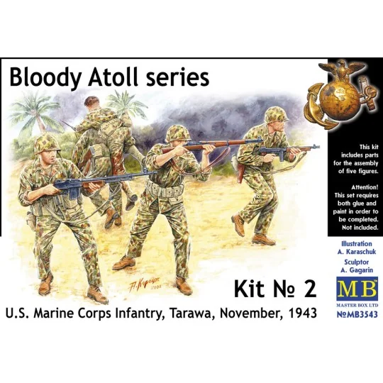 'Bloody Atol' U.S. Marine Corps Infantry, 1/35 - Master Box Ltd. 3543