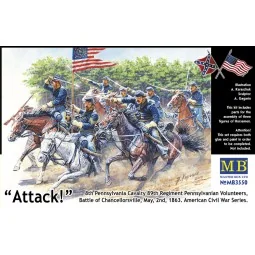 8th Pennsylv. cavalry, Battle o.Chancello, 1/35 - Master Box Ltd. 3550
