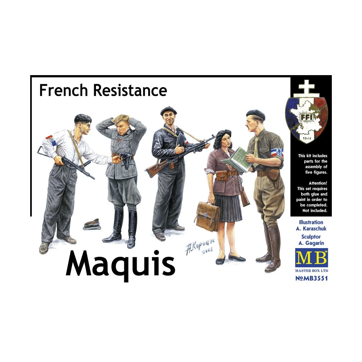 Maquis, French Resistance, 1/35 - Master Box Ltd. 3551