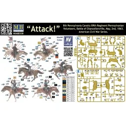 8th Pennsylv. cavalry, Battle o.Chancello, 1/35 - Master Box Ltd. 3550 2