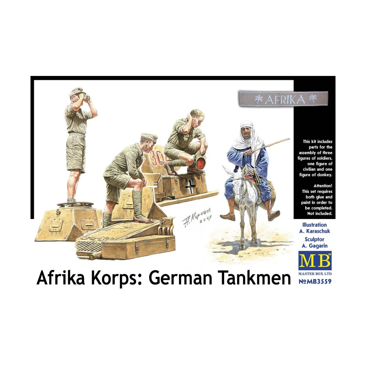 Deutsches Afrika Korps, WWII, 1/35 - Master Box Ltd. 3559