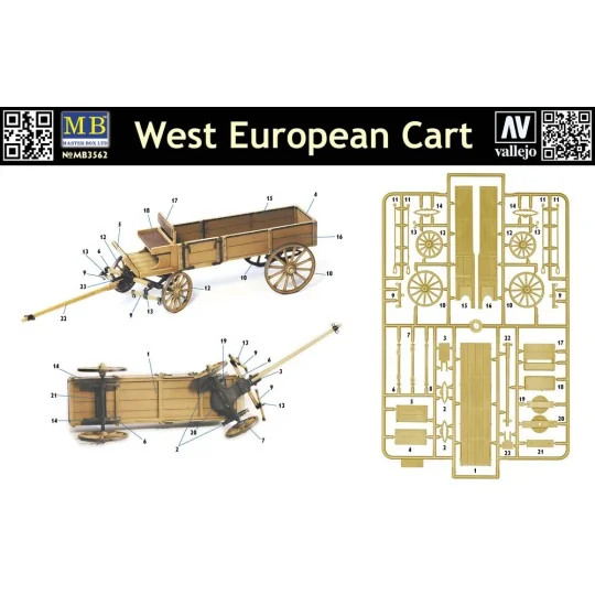 West European Cart, 1/35 - Master Box Ltd. 3562