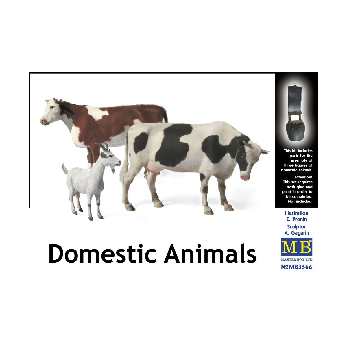 Domestic animals, 1/35 - Master Box Ltd. 3566