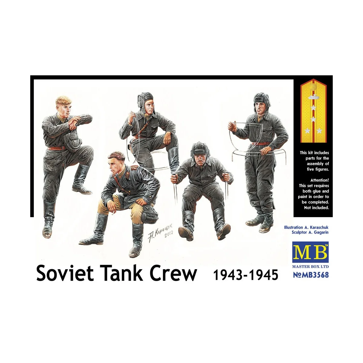 Soviet tank crew, 1943-1945, 1/35 - Master Box Ltd. 3568