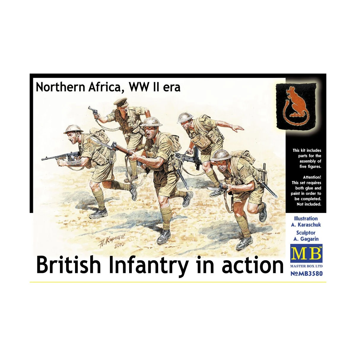 British Infantry North Africa Desert, 1/35 - Master Box Ltd. 3580