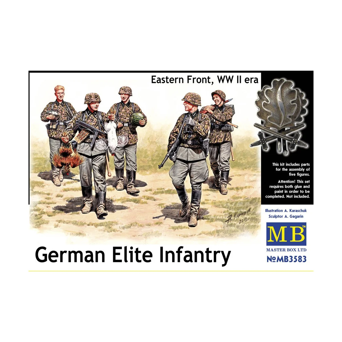 German Elite infantry, Eastern Front WWII, 1/35 - Master Box Ltd. 3583
