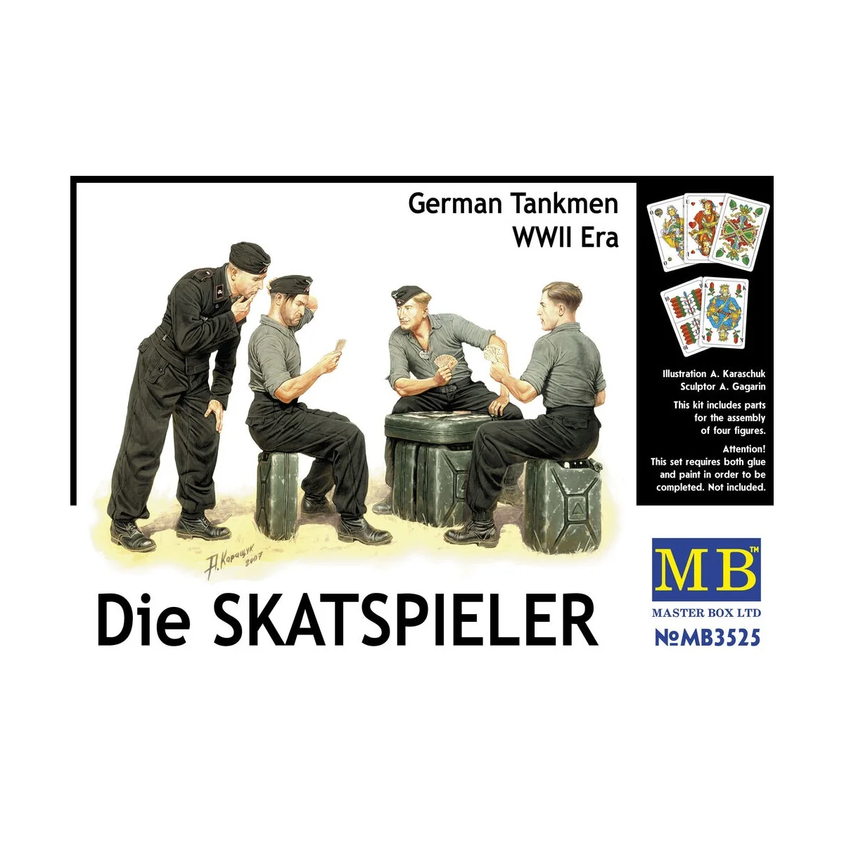Skatspieler, 1/35 - Master Box Ltd. 3525