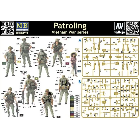 Patroling, Vietnam, 1/35 - Master Box Ltd. 3599