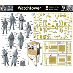 Watch Tower' w/4 figs, 1/35 - Master Box Ltd. 3546 2
