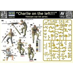 Charlie on the left!!! Vietnam war kit, 1/35 - Master Box Ltd. 35105 2