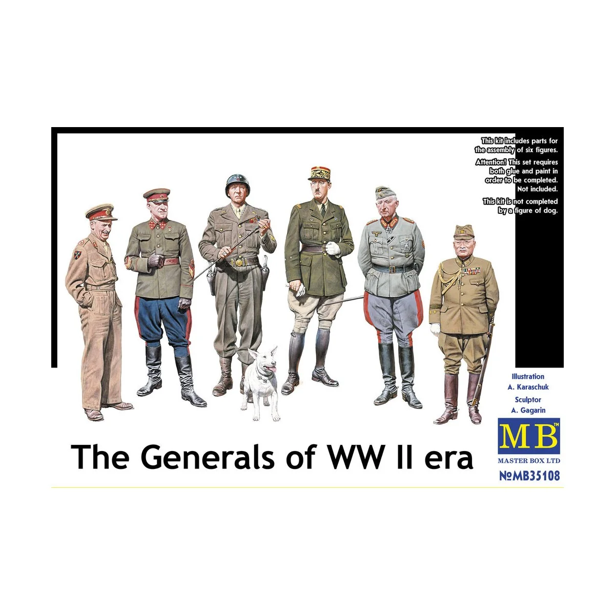 The Generals of WWII, 1/35 - Master Box Ltd. 35108