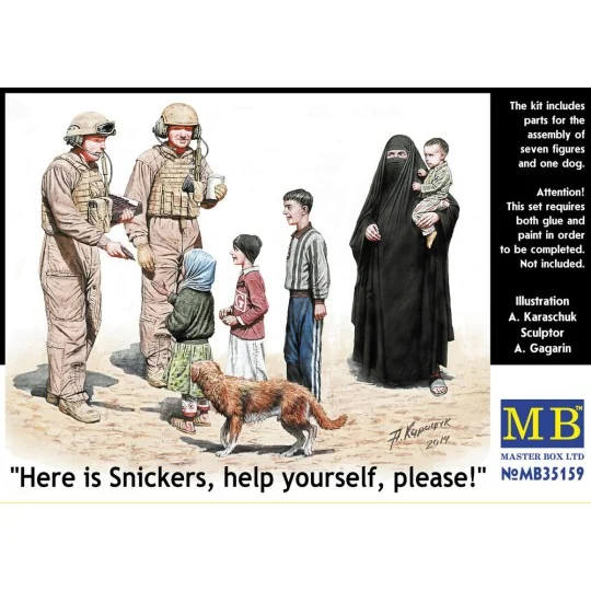 Here is Snickers help yourself, please, 1/35 - Master Box Ltd. 35159