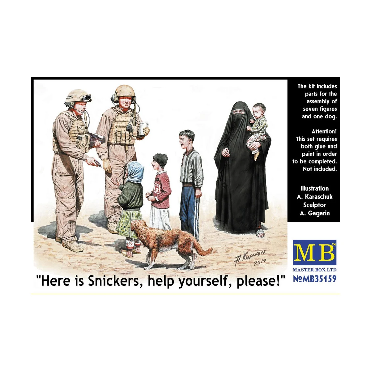 Here is Snickers help yourself, please, 1/35 - Master Box Ltd. 35159