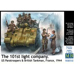 101th light company.US paratroopers and British tankmen, 1/35 - Mas...