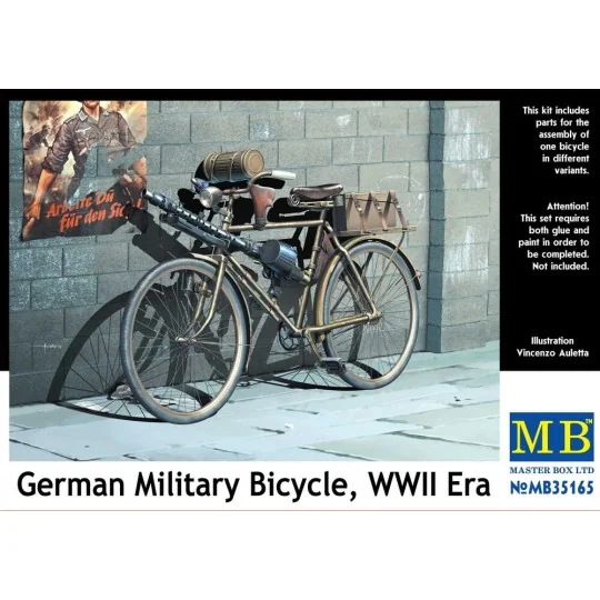 German military bicycle, WWII Era, 1/35 - Master Box Ltd. 35165