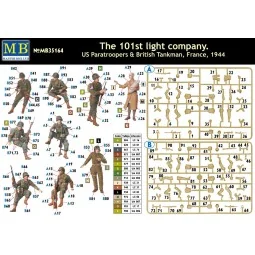 101th light company.US paratroopers and British tankmen, 1/35 - Mas... 2