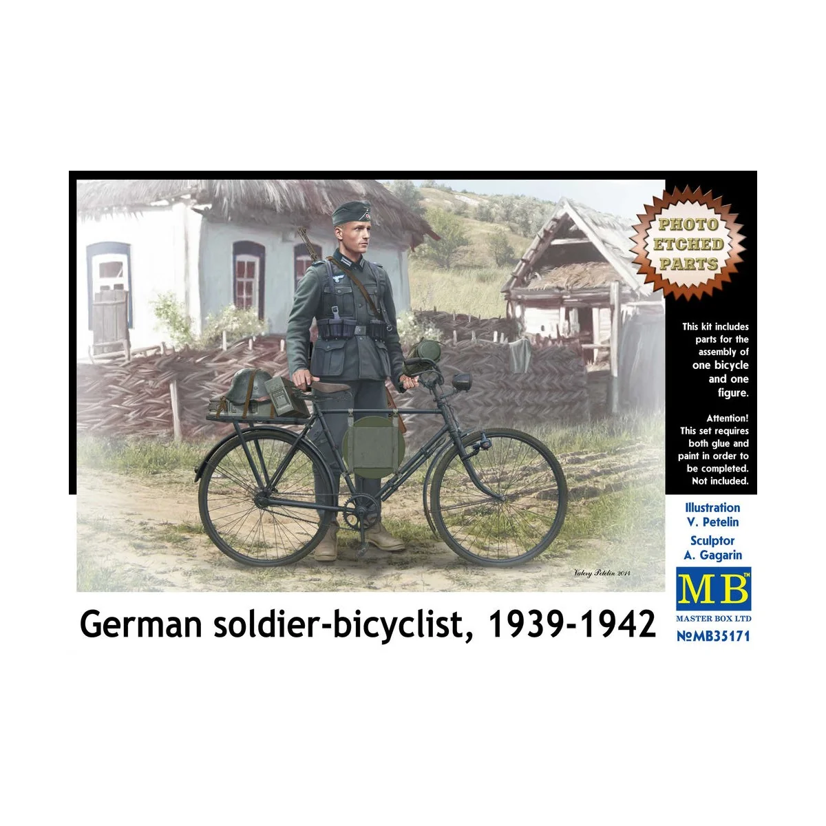 German soldier-bicyclist, 1939-1942, 1/35 - Master Box Ltd. 35171