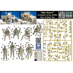 Man Down! U.S. Modern Army, Middle east, 1/35 - Master Box Ltd. 35170 2