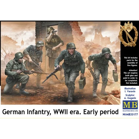 German infantry, WWII era. Early period, 1/35 - Master Box Ltd. 35177