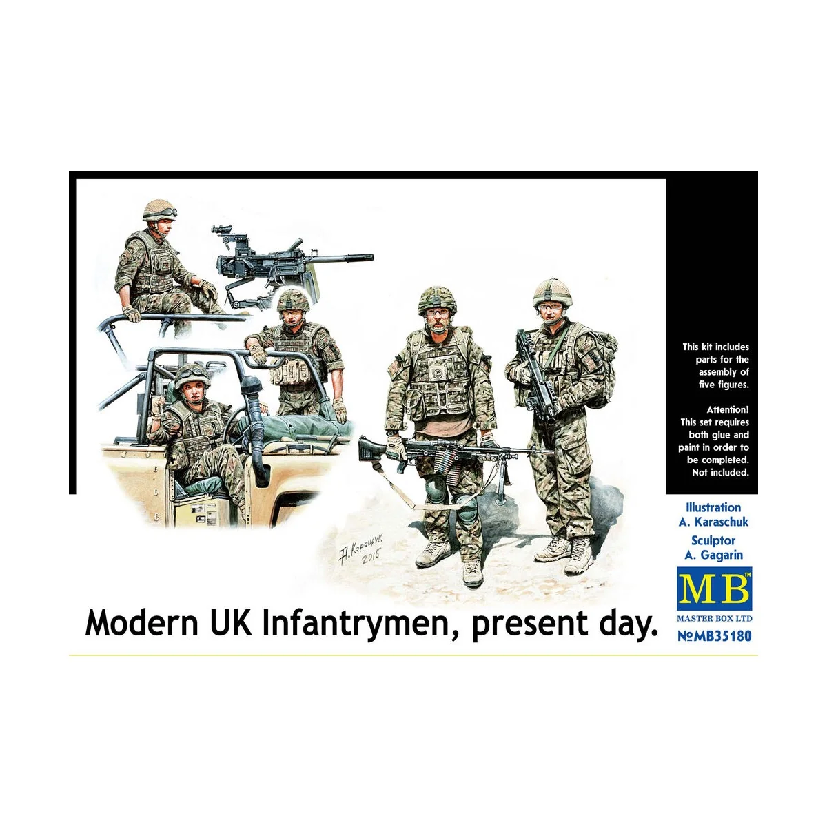 Modern UK infantrymen, present day, 1/35 - Master Box Ltd. 35180