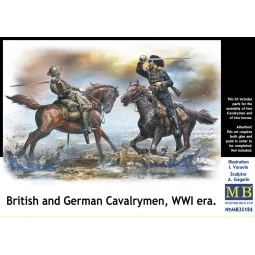 British and German cavalrymen, WWI era, 1/35 - Master Box Ltd. 35184