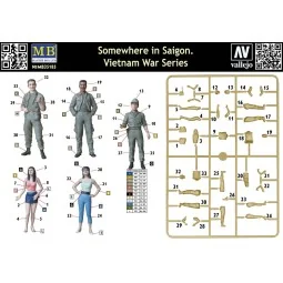 Somewhere in Saigon, Vietnam War Series, 1/35 - Master Box Ltd. 35185 2